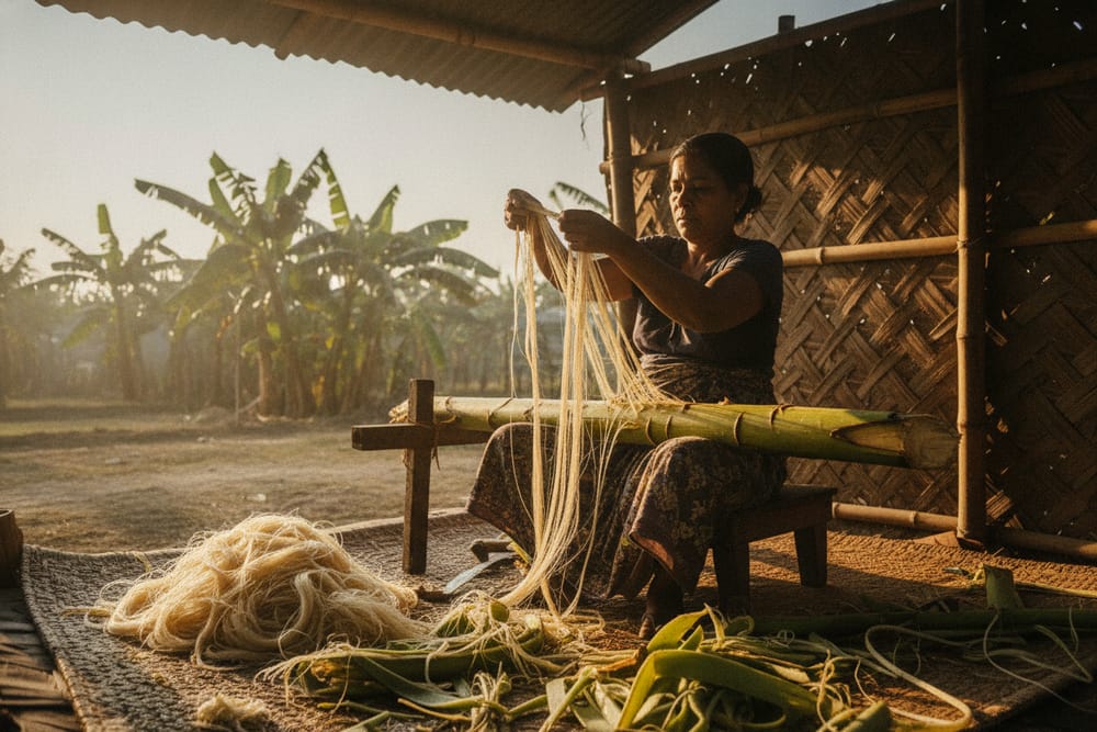 How Banana Fiber Is Made: From Pseudostem to Yarn